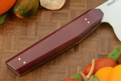 Chef's Knife (8 In.) With Purple Richlite - AEB-L -Optimal Knives Store 108484 4 x