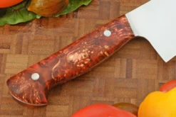 Chef's Knife (8-3/4 In.) With Red Maple Burl -Optimal Knives Store 108520 4 x