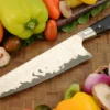 Chef's Knife (Gyuto) With African Blackwood (8.4") - SG2 Stainless San Mai