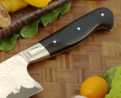 Chef's Knife (Gyuto) With African Blackwood (8.4") - SG2 Stainless San Mai -Optimal Knives Store 108522 3 x