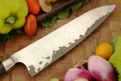 Chef's Knife (Gyuto) With African Blackwood (8.4") - SG2 Stainless San Mai -Optimal Knives Store 108522 6 x