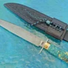 Damascus Bowie With Maple Burl(Best Nove Fighting Knife, Durban Easter Knife Show)