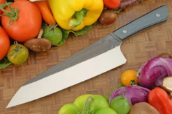 Chef's Knife (Kiritsuke) With Vintage Black Ghost Micarta (8-1/4 In) -Optimal Knives Store 108578 7 x