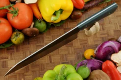 Chef's Knife (Kiritsuke) With Vintage Emerald Micarta (8-1/3 In) -Optimal Knives Store 108580 3 x