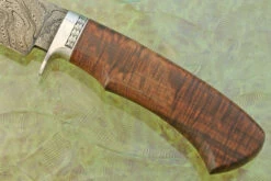 Damascus Hunter With Ringed Gidgee -Optimal Knives Store 108590 4 x