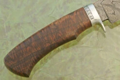 Damascus Hunter With Ringed Gidgee -Optimal Knives Store 108590 6 x