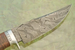 Damascus Hunter With Ringed Gidgee -Optimal Knives Store 108590 7 x