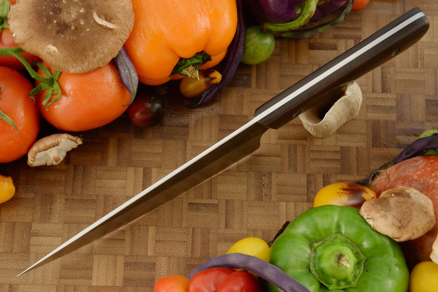Chef's Knife With Mocha Micarta (6-1/2 In) 3 Chef's Knife With Mocha Micarta (6-1/2 In) - Image 3
