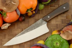 Chef's Knife With Mocha Micarta (6-1/2 In) 9 Chef's Knife With Mocha Micarta (6-1/2 In) -Optimal Knives Store 108603 5 x