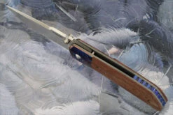 Mula Front Flipper With Natural Micarta And Timascus - CPM-154 -Optimal Knives Store 108604 3 x