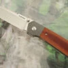 Mula Bolsterlock Front Flipper With Natural Micarta - CPM-154
