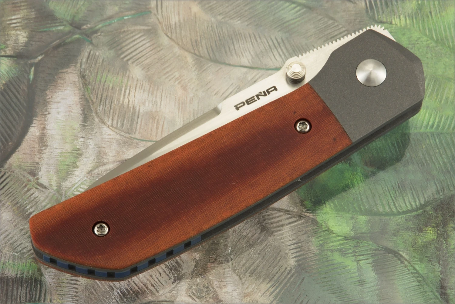 Mula Bolsterlock Front Flipper With Natural Micarta - CPM-154 2 Mula Bolsterlock Front Flipper With Natural Micarta - CPM-154 - Image 2