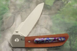 Mula Bolsterlock Front Flipper With Natural Micarta - CPM-154 8 Mula Bolsterlock Front Flipper With Natural Micarta - CPM-154 -Optimal Knives Store 108608 4 x