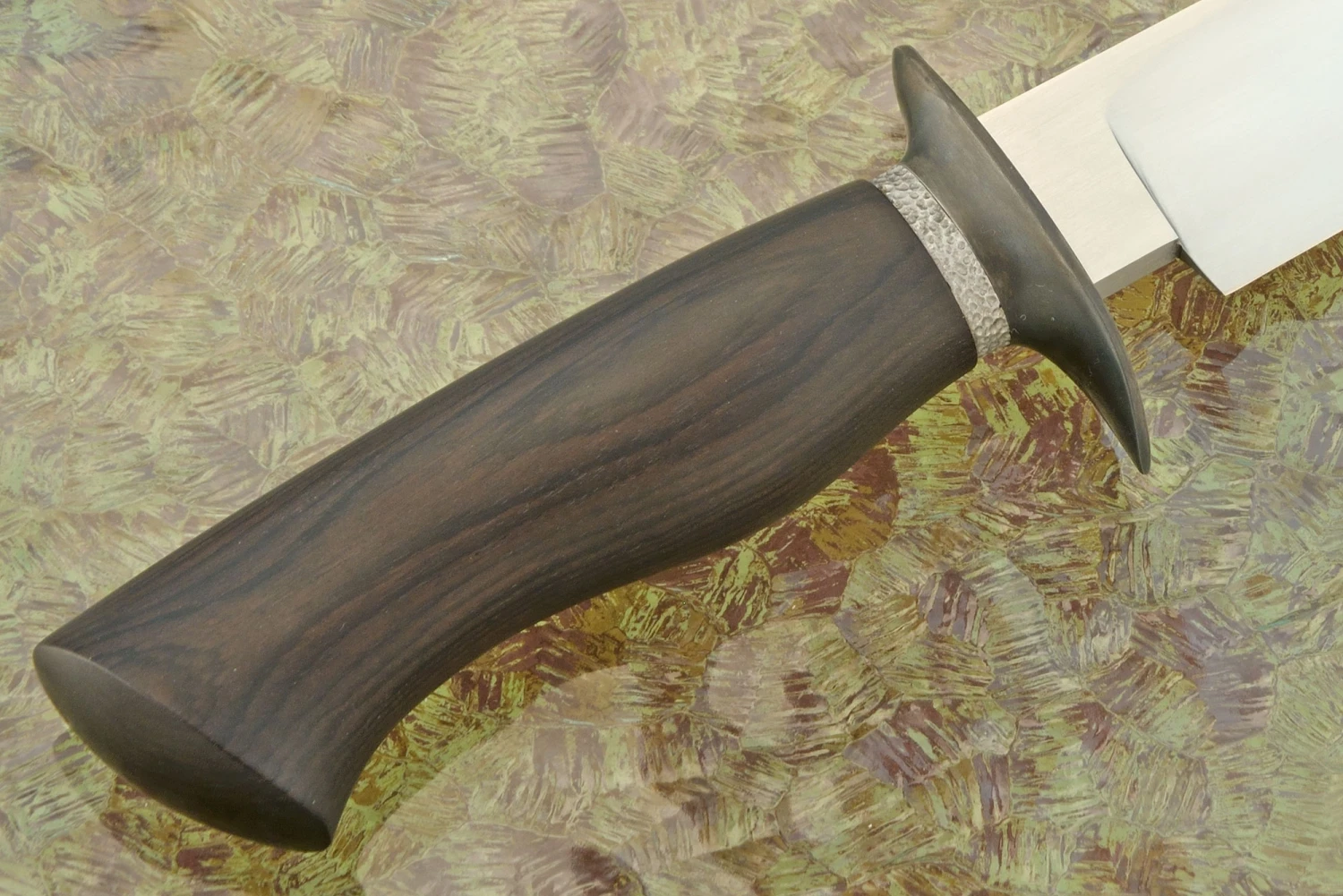 Clip Point Bowie With African Blackwood - Journeyman Smith Test Knife 4 Clip Point Bowie With African Blackwood - Journeyman Smith Test Knife - Image 4