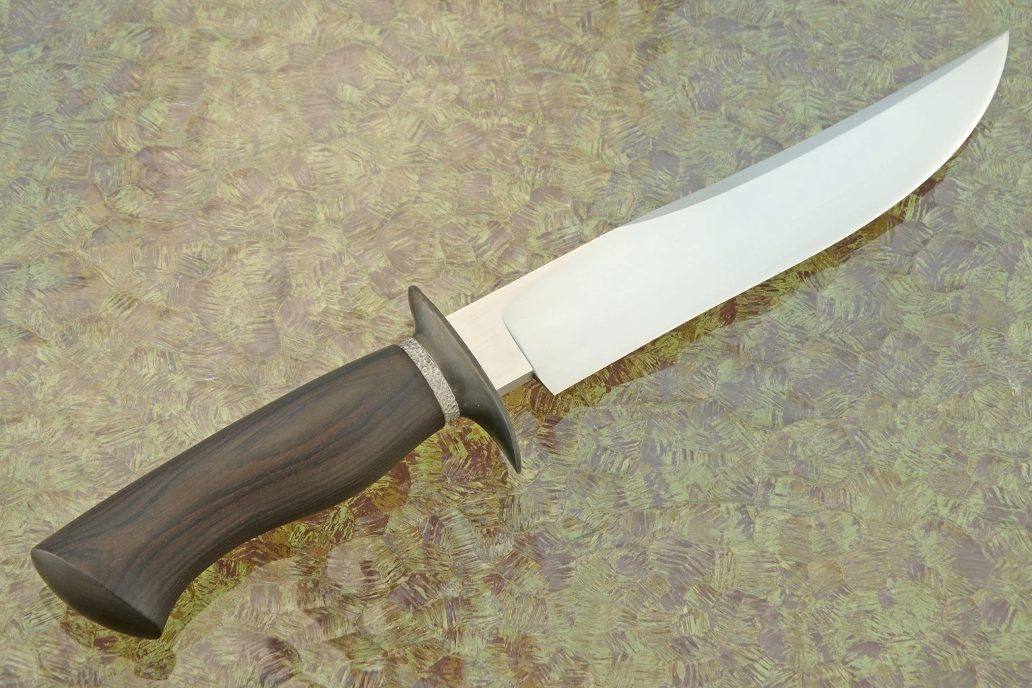 Clip Point Bowie With African Blackwood - Journeyman Smith Test Knife 5 Clip Point Bowie With African Blackwood - Journeyman Smith Test Knife - Image 5