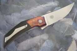 Empire Flipper With Blackwood Carbon Fiber And Mokuti - RWL-34 -Optimal Knives Store 108630 5 x