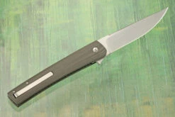 Grand Basic Light Buttonlock Flipper/Front Flipper With Unidirectional Carbon Fiber - RWL-34 -Optimal Knives Store 108631 5 x