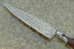 Mosaic Damascus Keyhole Gaucho Knife With River Red Gum -Optimal Knives Store 108637 3 x