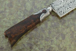Mosaic Damascus Keyhole Gaucho Knife With River Red Gum -Optimal Knives Store 108637 6 x