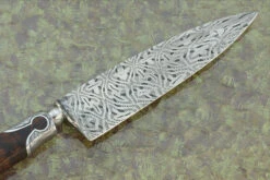 Mosaic Damascus Keyhole Gaucho Knife With River Red Gum -Optimal Knives Store 108637 7 x