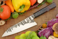 Forged Chef's Knife - Santoku (7-1/8 In.) With Huberite -Optimal Knives Store 108639 7 x