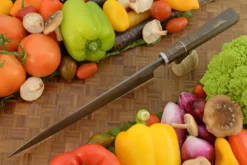 Silverline San Mai Chef's Knife - Gyuto - With Oak (9-1/2 In.) -Optimal Knives Store 108644 4 x