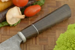 Silverline San Mai Chef's Knife - Gyuto - With Oak (9-1/2 In.) -Optimal Knives Store 108644 5 x