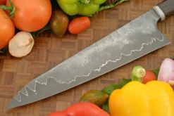 Silverline San Mai Chef's Knife - Gyuto - With Oak (9-1/2 In.) -Optimal Knives Store 108644 6 x