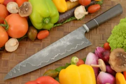 Silverline San Mai Chef's Knife - Gyuto - With Oak (9-1/2 In.) -Optimal Knives Store 108644 7 x