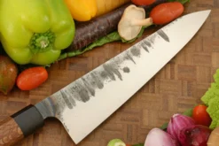 Forged Chef's Knife - Gyuto (8-1/2 In.) With Lacewood And Bog Oak -Optimal Knives Store 108645 3 x