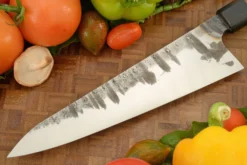 Forged Chef's Knife - Gyuto (8-1/2 In.) With Lacewood And Bog Oak -Optimal Knives Store 108645 7 x