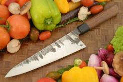 Forged Chef's Knife - Gyuto (8-1/2 In.) With Lacewood And Bog Oak -Optimal Knives Store 108645 8 x