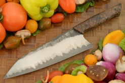 San Mai Chef's Knife With Spalted Mango (8 In.) -Optimal Knives Store 108646 7 x