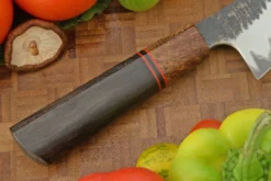 San Mai Gyuto (7 In.) With Bog Oak And Black Ash Burl -Optimal Knives Store 108647 3 x