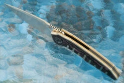 A6 Skyline Middi Framelock Interframe Flipper With Titanium And Purple Haze FatCarbon (Ceramic IKBS) - M390 7 A6 Skyline Middi Framelock Interframe Flipper With Titanium And Purple Haze FatCarbon (Ceramic IKBS) - M390 -Optimal Knives Store 108653 3 x