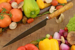 Explosion Damascus Chef's Knife (8-1/2 In.) With Amboyna Burl -Optimal Knives Store 108671 4 x