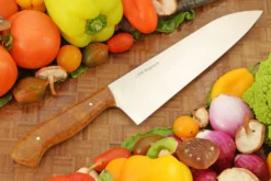 Chef's Knife (8-1/4 In.) With Cheesewood Burl - CPM-MagnaCut -Optimal Knives Store 108703 5 x