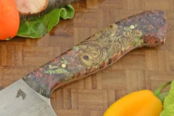 Chef's Knife (8 In.) With Black Ash Burl -Optimal Knives Store 108704 3 x