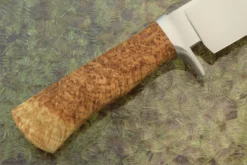 Raised Clip Camp Knife With Black Ash BurlJourneyman Smith Test Knife 8 Raised Clip Camp Knife With Black Ash BurlJourneyman Smith Test Knife -Optimal Knives Store 108714 4 x