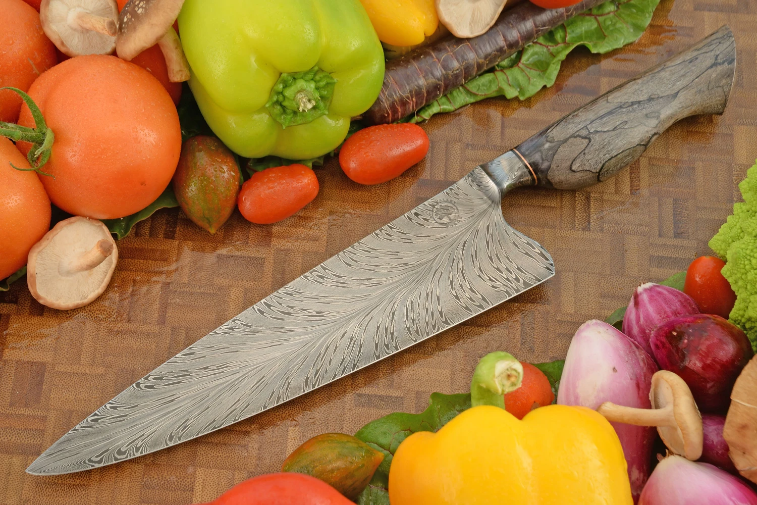 Integral Feather Chef's Knife (8-1/3 In.) With Spalted Maple 1 Integral Feather Chef's Knife (8-1/3 In.) With Spalted Maple