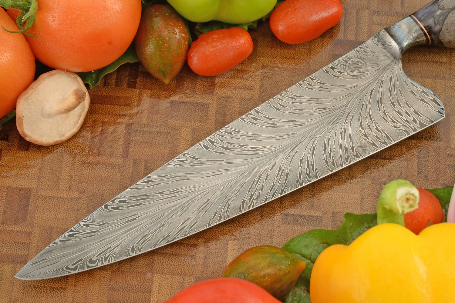 Integral Feather Chef's Knife (8-1/3 In.) With Spalted Maple 2 Integral Feather Chef's Knife (8-1/3 In.) With Spalted Maple - Image 2