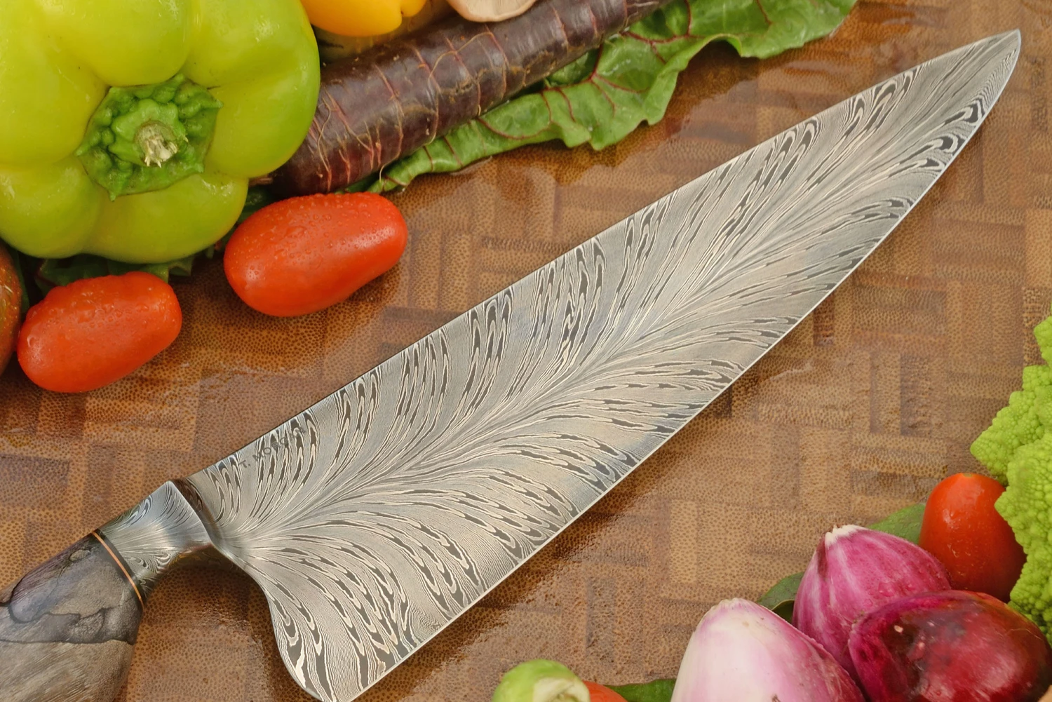 Integral Feather Chef's Knife (8-1/3 In.) With Spalted Maple 6 Integral Feather Chef's Knife (8-1/3 In.) With Spalted Maple - Image 6