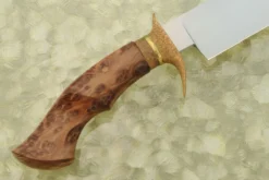 Forged Bowie With Redwood Lace BurlJourneyman Smith Test Set -Optimal Knives Store 108731 4 x