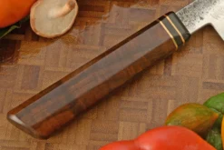 San Mai Chef's Knife (8 In.) With Ringed Gidgee 11 San Mai Chef's Knife (8 In.) With Ringed Gidgee -Optimal Knives Store 108732 4 x