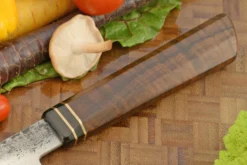 San Mai Chef's Knife (8 In.) With Ringed Gidgee 13 San Mai Chef's Knife (8 In.) With Ringed Gidgee -Optimal Knives Store 108732 6 x