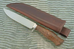 Forged Drop Point Hunter With Black Gidgee(Journeyman Smith Test Knife)