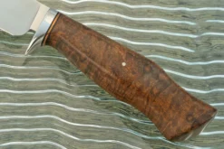 Forged Drop Point Hunter With Black Gidgee(Journeyman Smith Test Knife) -Optimal Knives Store 108738 3 x