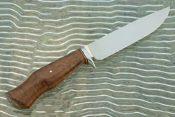 Forged Drop Point Hunter With Black Gidgee(Journeyman Smith Test Knife) -Optimal Knives Store 108738 6 x