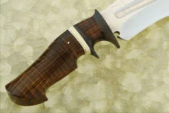Leon Damascus Sub-Hilt Fighter With Tiger Maple, Walrus Ivory, And Titanium 11 Leon Damascus Sub-Hilt Fighter With Tiger Maple, Walrus Ivory, And Titanium -Optimal Knives Store 108742 5 x