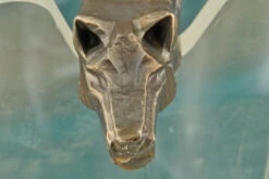 Damascus Blacksmith Knife With Carved Wolf Head -Optimal Knives Store 108751 5 x